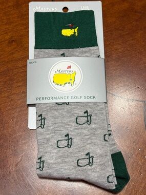 2026 Masters Tournament Men’s Crew Long Masters Logos Performance Golf Socks!!🔥🔥